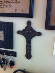 photo of iron celtic cross