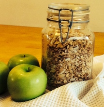 Jar of Granola and Apples