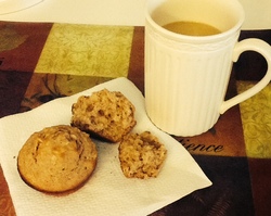 Apple Oatmeal Muffin and Coffee